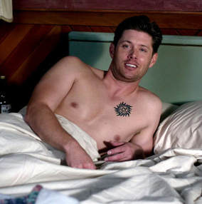 Dean Winchester in bed